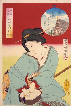 «Gheisha» with shamisen